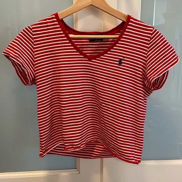 Ralph Lauren Polo cropped t shirt - Picture 1 of 3